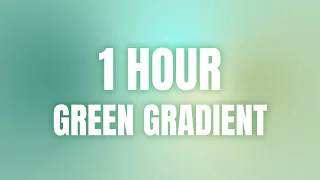 🟢 Relaxing Ambient Gradient Screensaver | Green Mood | 1 HOUR | NO SOUND
