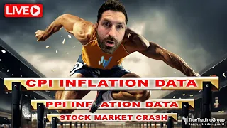PREPARE NOW! Stock Market Crash Incoming? Depends on New CPI & PPI Inflation Data, Get Ready LIVE!