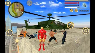 Iron Rope Hero Vice Town City Crime Simulator #1 - Android Gameplay
