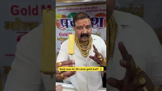 Gold Man ki 24 carat gold kulfi | Indore Food | Street Food | Sarada bazar