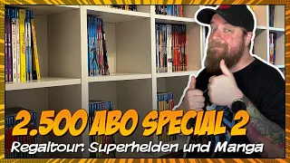 Das epische 2.500 Abonnenten Special: Die große Regaltour - Teil 2: Superhelden und Manga | Deutsch