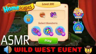 HOMESCAPES Level 391 | Wild West Event | ❌ NO Boosters | Android Game | ASMR 🔊