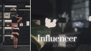 Dark Moody Influencer Apartment | The Sims 4 | 930 Medina Studios | + CC Links