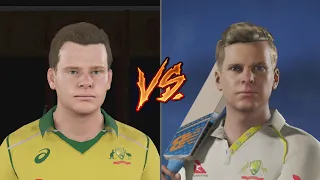 Ashes Cricket vs Cricket 19: Face Comparison