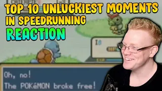 Pro Speedrunner reacts to "Top 10 Unluckiest Moments in Speedrunning"