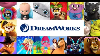 Evolução dos logotipos da Dreamworks (de 1997 até ao presente)