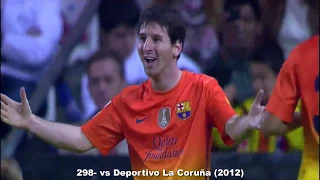 Goles de Messi en 2012 con relatos.