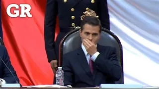 Las caras de EPN en la investidura