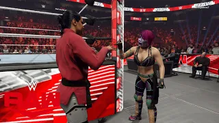 WWE 2K24 RAW ASUKA VS ZOEY STARK (W/SHAYNA BASZLER) BEFORE WRESTLEMANIA