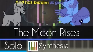 The Moon Rises - |SOLO PIANO TUTORIAL w/LYRICS| -- Synthesia HD