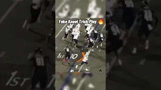 Fake QB Kneel Trick Play 🔥 #shorts