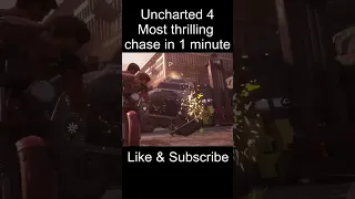 Most thrilling chase in 1 minute | Uncharted 4 | THE BEST CHASE IN GAMING HISTORY | PS5 60FPS