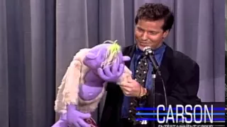 Jeff Dunham, Ventriloquist Comedian, and Peanut on Johnny Carson's Tonight Show