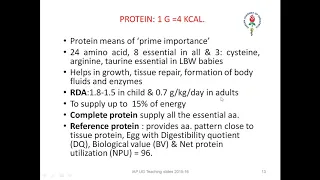 A Class On Nutrition & Nutritional Assessment By Dr Sriram,Dept Of Paediatrics