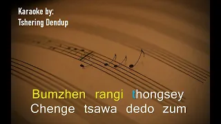 rangi gawai menchung lyrical video non vocal @Bhutaneseskaraokesong