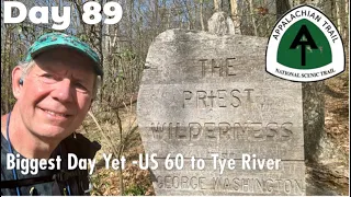 US 60 to VA 56 - my biggest day on trail so far - Appalachian Trail 2024