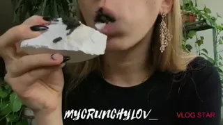 Asmr chalk eating #1 поедание мела и глины Асмр