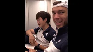 Pierre Gasly and Yuki Tsunoda sleep together...