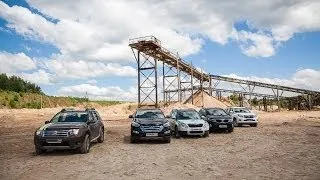 Марс атакует Toyota LC Prado Hyundai Santa Fe  Renault Duster Kia Sorento Skoda Yeti Off road тест