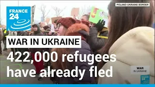 UN says 422,000 refugees have already fled Ukraine • FRANCE 24 English