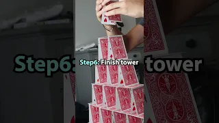Easiest way to Build a Card Tower