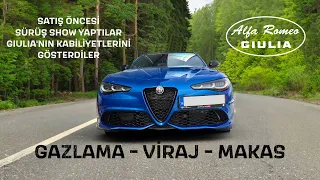 Alfa Romeo Giulia 2.0lt 280hp | Satış Öncesi Giulia'nın Kabiliyetlerini Gösterdiler | @AlfaRomeo