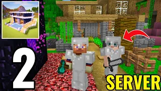 Craft World - MULTIPLAYER Survival - Gameplay Part 2 (Survival Base in Craft World Block Game 3D)