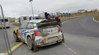 Wales Rally GB: WRC Cars arrive at Deeside Service Park