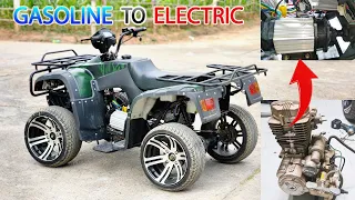 ATV Quadbike GASOLINE Conversion To ELECTRIC Quadbike at home