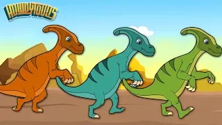 Parasaurolofus - Canciones de Dinosaurios para Niños | Dinostory por Howdytoons | S1E6