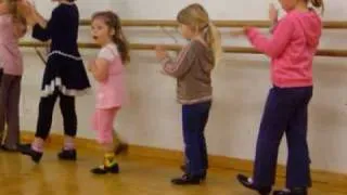 tap dancing bar work, 4 years old