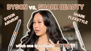 Dyson Airwrap VS. Shark Flexstyle on Natural Wavy Hair | First Mini Vlog + Hair Product Review!!