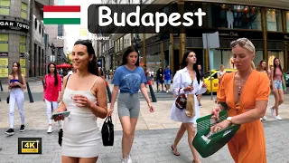 🇭🇺 Budapest Walking Tour DOWNTOWN Hungary [4K]