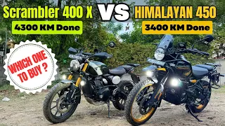 Himalayan 450 Vs Triumph Scrambler 400 X Ownership Review | Which one you should buy?