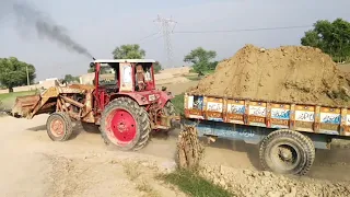 The engine of the tractor started upside down while climbing