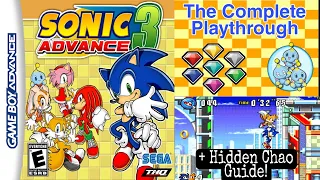 Sonic Advance 3 (GBA) - The Complete Playthrough (All Chaos Emeralds, All 70 Chao Guide, Extra Zone)