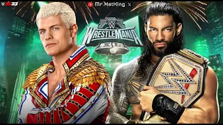 WWE 2K23 | WrestleMania 40 | Cody Rhode v Roman Reigns