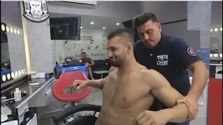 ASMR Turkish Barber Face,Head and Body Massage 267