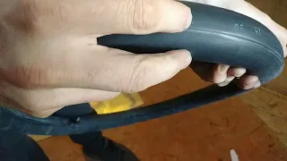How to fix a BIKE TUBE with rubber CEMENT! CHEAP!