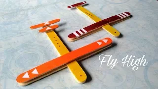 How To Make Airplane  At Home By Popsicle Sticks /// Plane By Ice Cream Sticks Tutorial //Easy Steps