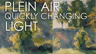 Painting Quickly Fading Light-Plein Air Tutorial