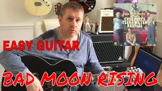 Bad Moon Rising - Creedence Clearwater Revival - Simple Guitar Tutorial