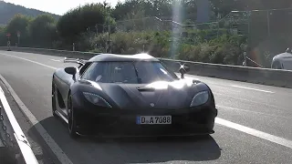 Cars Leaving Nürburgring Tankstelle 13.8.2021 Friday Afternoon (Koenigsegg Agera ! , e92 Burnout )