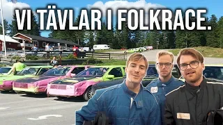 VI TÄVLAR I RIKTIGT FOLKRACE. (KROCKVARNING)