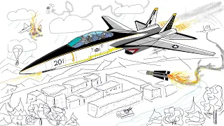 Обзор на F-14A Tomcat за 4 минуты