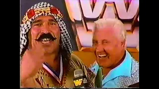 Best Promos- Iron Sheik "I kick you like I kick da lazy camel!"