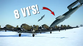 V-1 Attack on Active Airfield & Airplane Crashes! V254 | IL-2 Sturmovik Flight Simulator Crashes