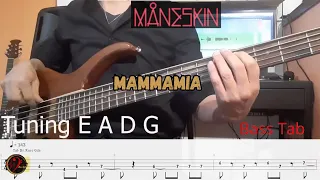 Måneskin - Mammamia (Cover Bass  +Tab)(Play Along)