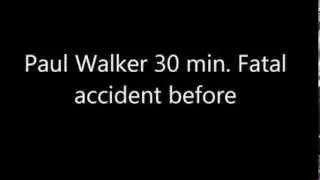 Paul Walker 30 min  before fatal crash  Exclusive - RIP Paul Walker 2013