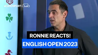 🚀 Ronnie O'Sullivan reacts after beating Andrew Pagett 4-0 | 2023 English Snooker Open